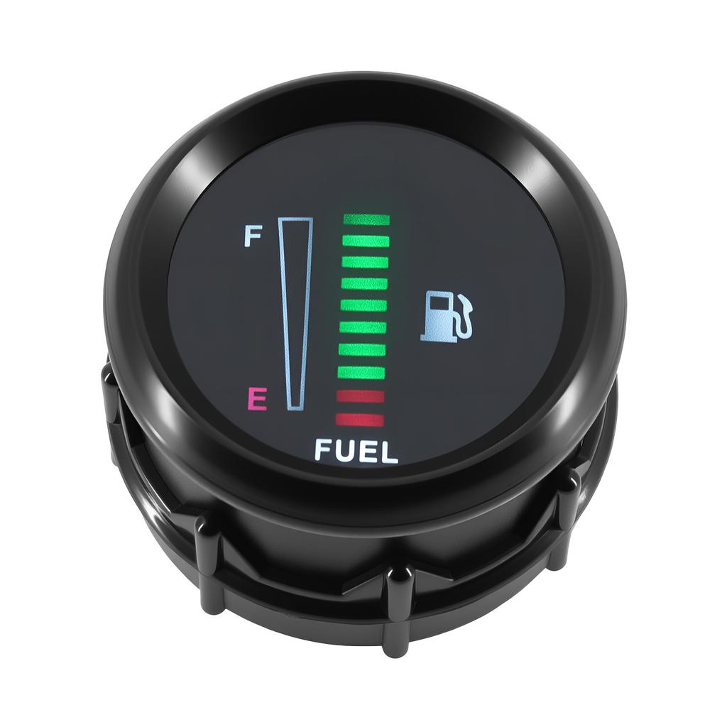 52mm Car Digital Fuel Level Meter Gauge 240-33ohm Fuel Tank Level Indicator LED Display Oil Level Gauge For 12V Car Vehicle
