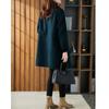 2025 Spring Women's Slimming Double-Sided Cashmere Coat - Mid-Length, Loose Fit, Age-Defying Style