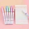 6 Outline Pens with Pattern Roller Seals, Suitable for Hand Copying Reports and Hand Account Highlighting