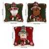 Cross-border Christmas Snowman Burlap Pillowcase Ornaments