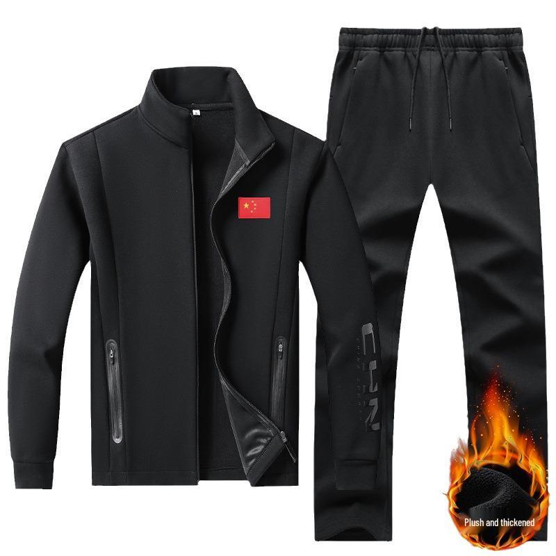 Children's Fleece-Lined Wushu Training Suit - Autumn & Winter Sports Uniform