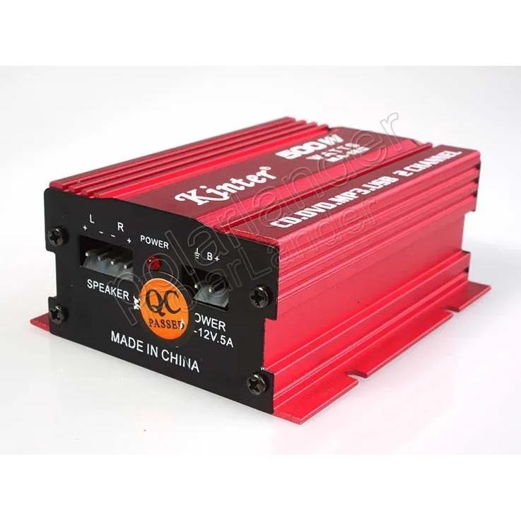 Car Amplifier 2 Channel Output MA150 500W HiFi Digital 12V Stereo Audio CD DVD MP3 USB Power Amplifier for Motorcycle &Car