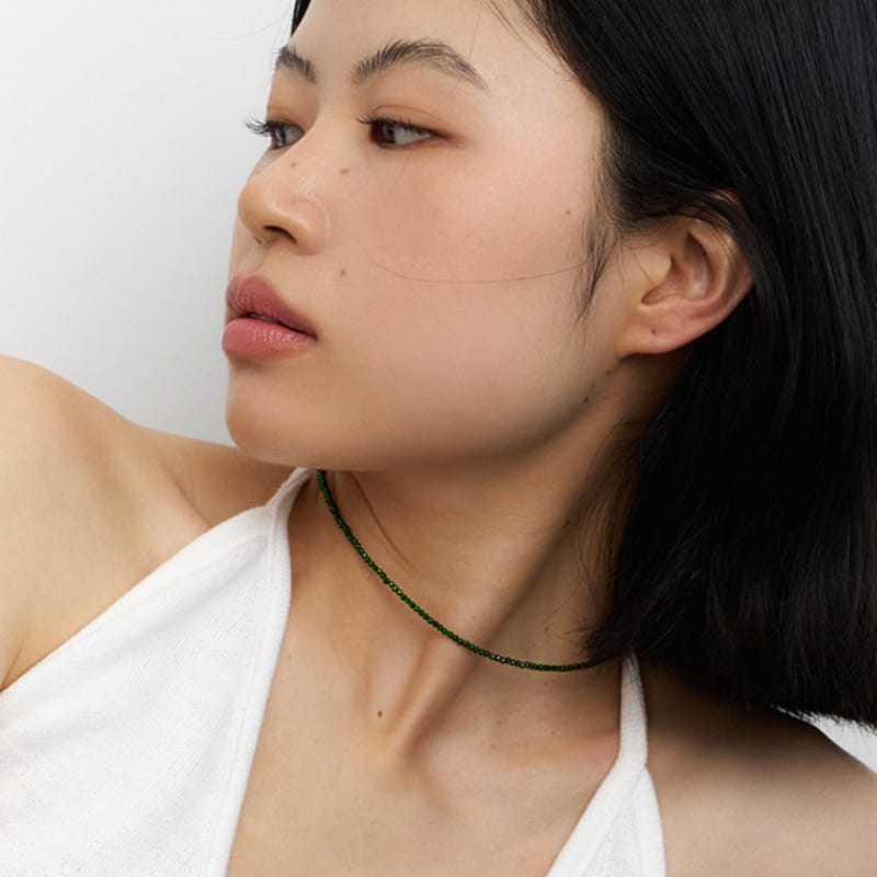 Geegee Green Spinel Necklace