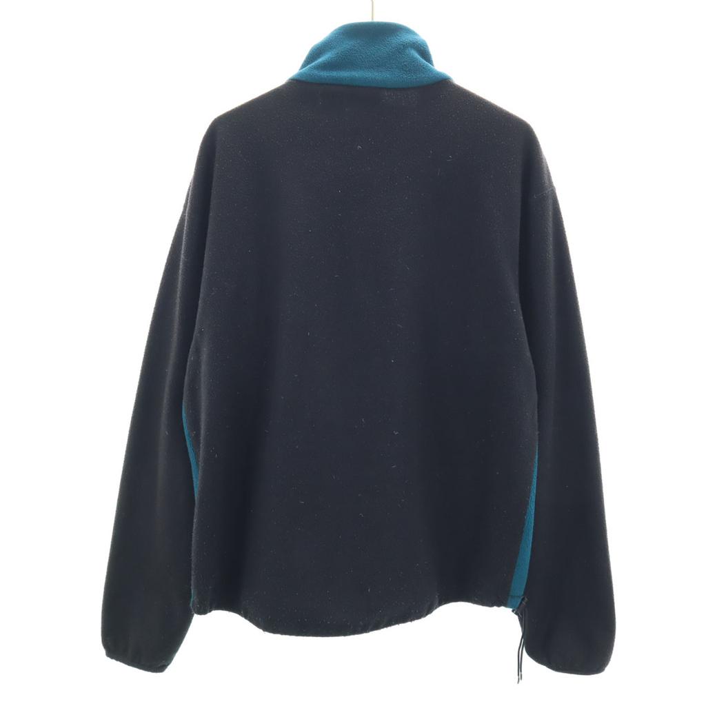 L.L.BEAN 80s Vintage Made In USA Half Zip Fleece Jacket M Blue Outdoors Men's Used