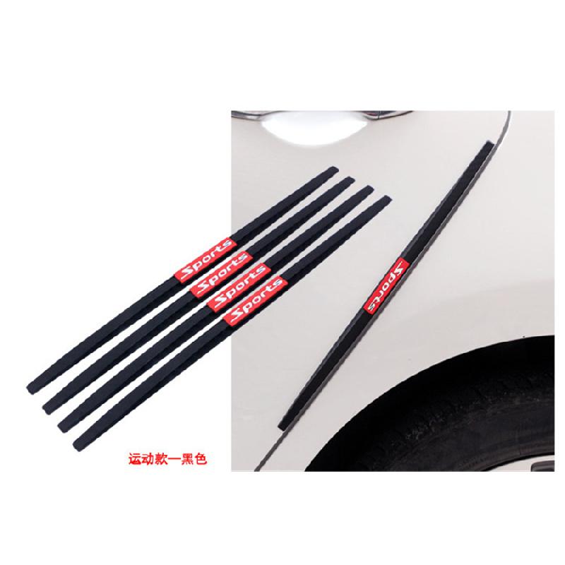 Für 4 erweiterte Tür-Antikollisionsleisten-Sp Schwarz