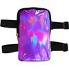 Street Fashion Holographic Thigh Bag With Zipper Closure For Daily Wear