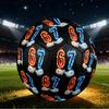 1pc Fire Ice Numbers Size 5 Soccer Ball Professional Match Training Football Indoor &Outdoor Sports Ball Lightweight Durable C6571