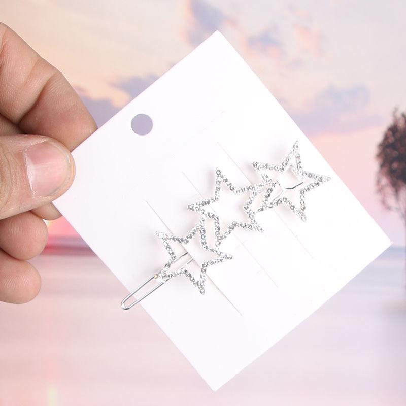 Alloy Star Five-Pointed Hairpin Clip - Women's Hair Accessory