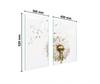GLAS Schutzplatte Brett 75x52 BLUME