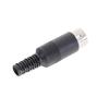 5pcs/lot DIN Male Plug Cable Connector 5 Pin with Plastic Handle Black Color Wholesale