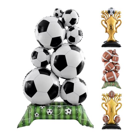 Football Balloons Extra Large Inflatable Football Balloon for Party Decorations Football Birthday Game Day Celebration Indoor Outdoor Photo Backdrop