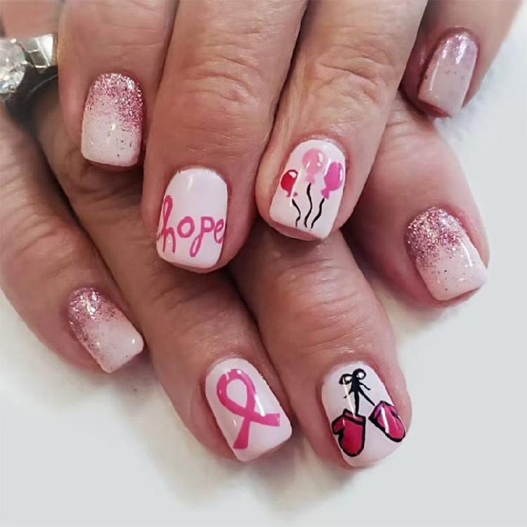 

24PCS Press on Nail Christmas Santa Snowflake Design Reusable False Nail for Women Safe ABS Material 1