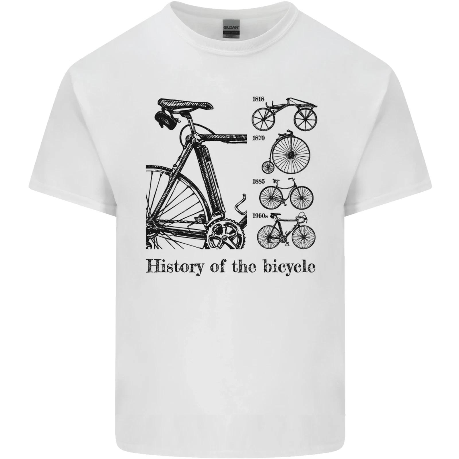 History of the Bicycle Cyclist Cycling Bike Kids T-Shirt Childrens XL