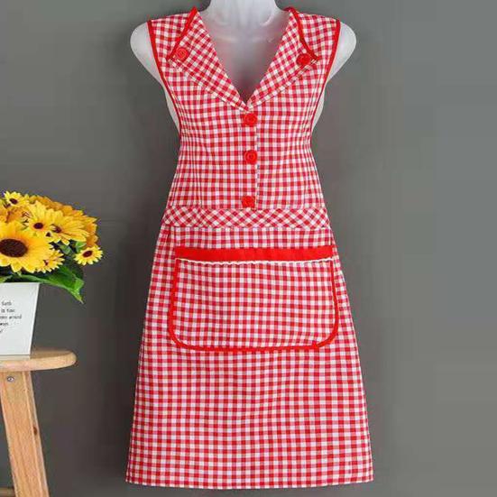 Delantal de cocina duradero a prueba de aceite, Bolsillo grande, útil, mono antigrasa y antidesgaste para delantal de cocina para comedor