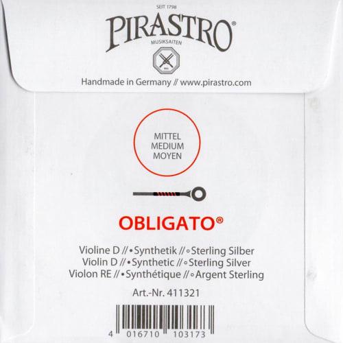 Violin Obbligato String Set: E (Gold), A, D, G Strings, E String: Loop