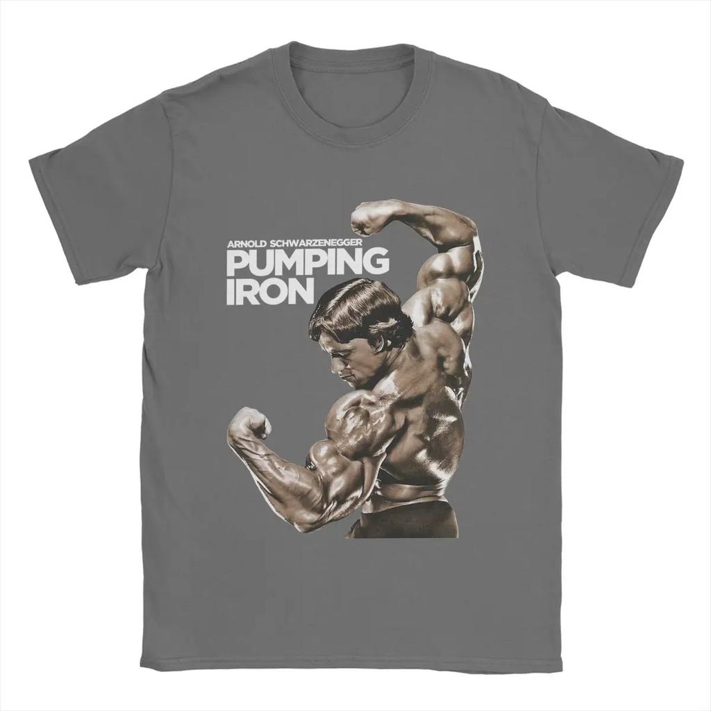 Freizeit Arnold Schwarzenegger T-Shirt für Männer O Hals Baumwolle T Shirts Kurzarm T-Shirts Neue Ankunft Tops
