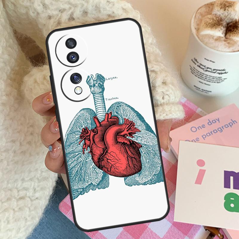 Medical Human Organs Meridian Art For Honor Magic 8 Pro 6 5 7 Lite Case For Honor 50 70 90 200 400 X8b X9a X9b X9c X9d Win RT