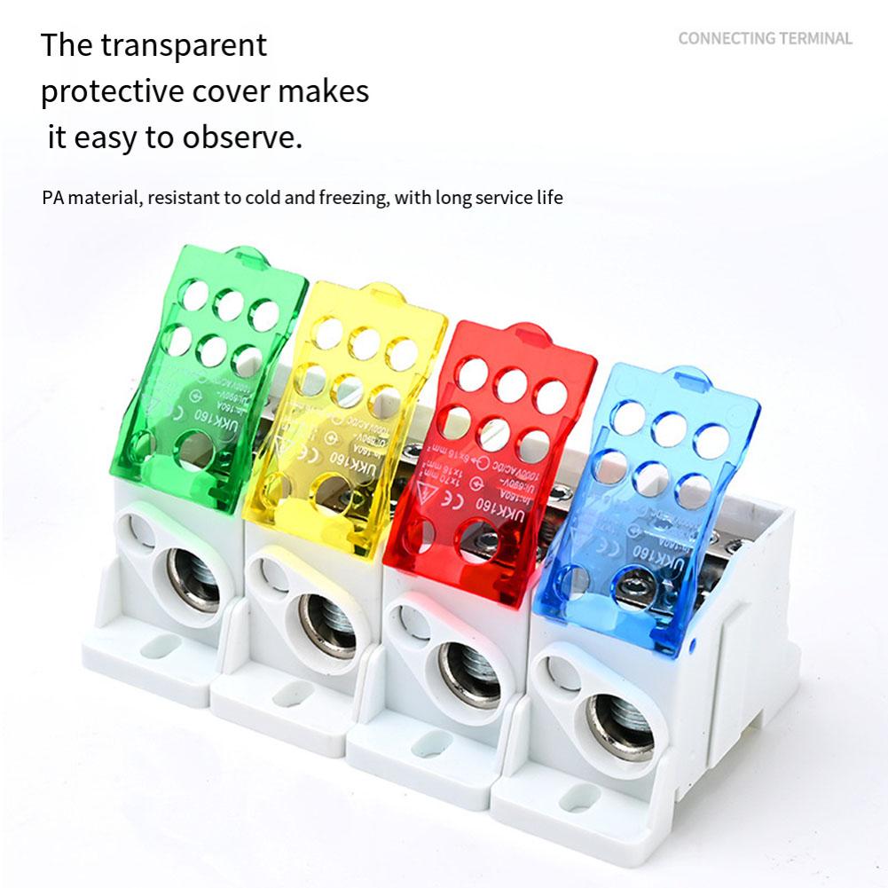 1PCS UKK80 Split Din Rail Terminal Block Junction Box Single - Pole Track - Type Junction Box Power Wire Electrical Connector