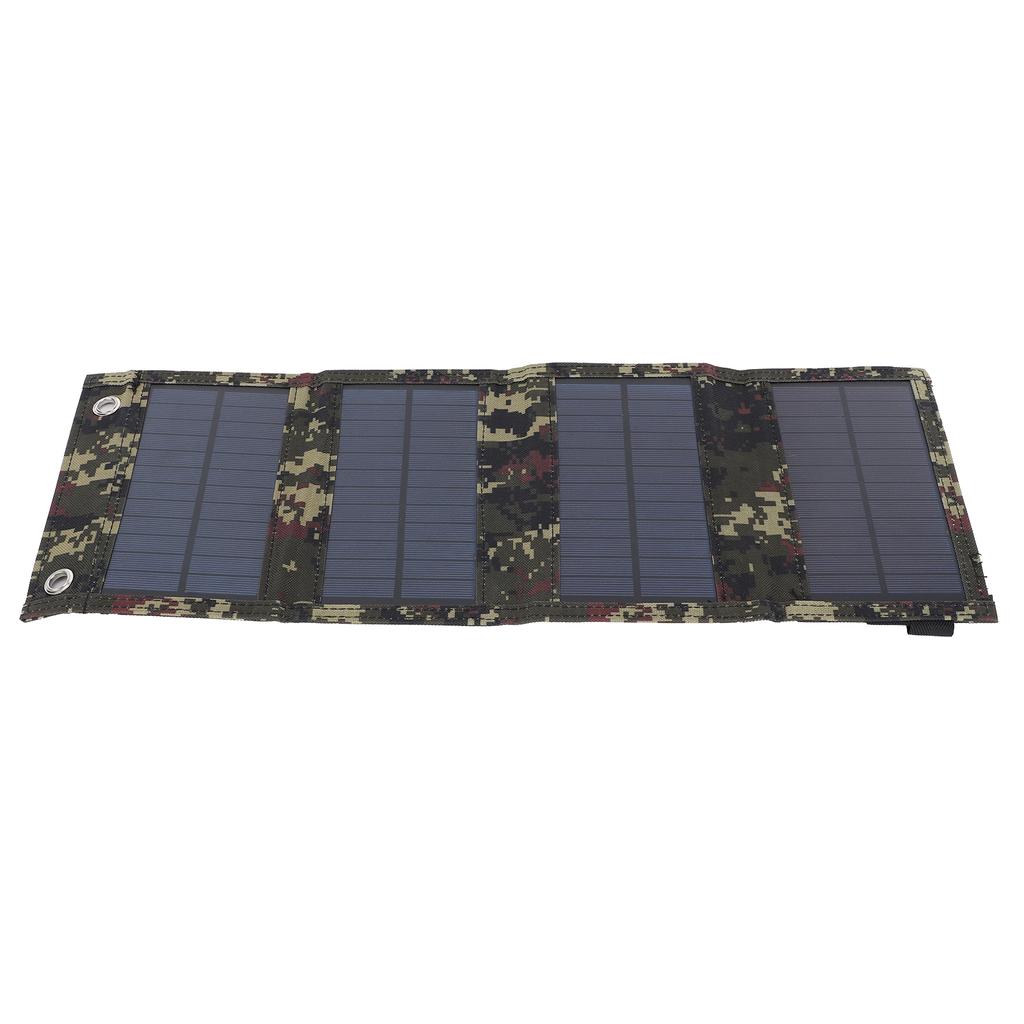 20W Foldable Solar Panel Portable Cell Charger Monocrystalline Silicon USB Output IP65 Waterproof