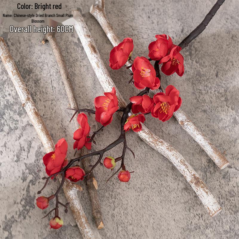 

Искусственный цветок сливы для украшения дома и свадеб (Модель MW36856) ярко-красный