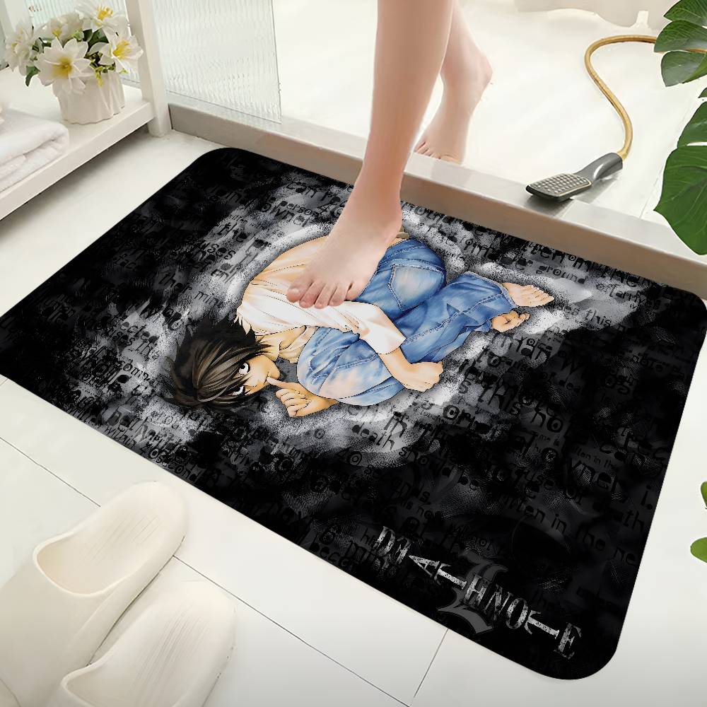 Anime Death Note Bathroom Mat Kids Room Bedroom Decoration Balcony Anti-Slip Doormat Living Room Welcome Rug
