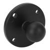 Metal AMPS Adapter Plate 1in Round Ball Mount 4 Hole Pattern Drill Base Aluminium Alloy for Bracket
