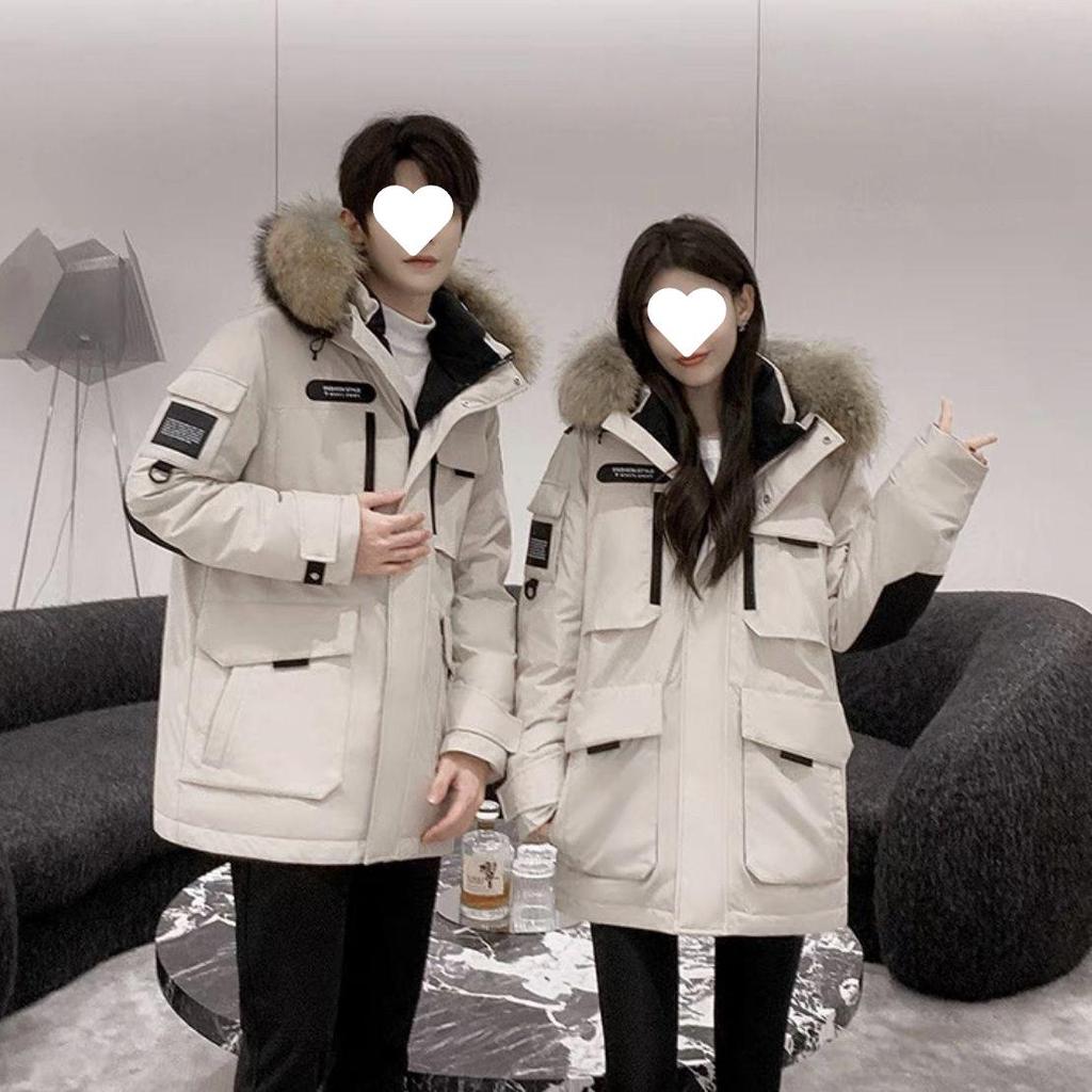 2025 Winter Unisex Extreme Cold Down Jacket with Fur Collar - Thick, Loose, and Warm