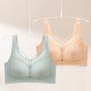 Lace Lingerie Women's Adjustable Bra Thin Breathable Gathering and Seamless Bra Push Up Bra