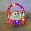 Children's Luminous Kitten Plush Doll Flower Basket - Perfect for Girl's Birthday or Christmas Gift