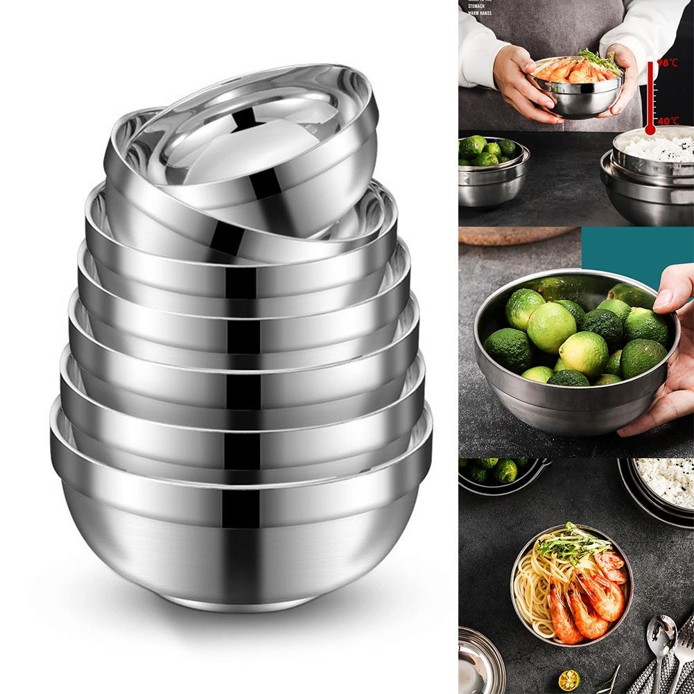 Double Layer Insulated Stainless Steel Bowl Keep Your Food Fresh and Delicious