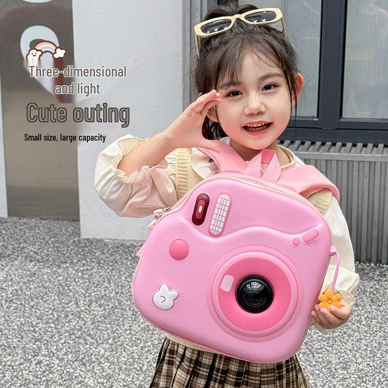 

Super Cute Children s Camera Satchel Backpack 28x26x9 cm фіолетовий