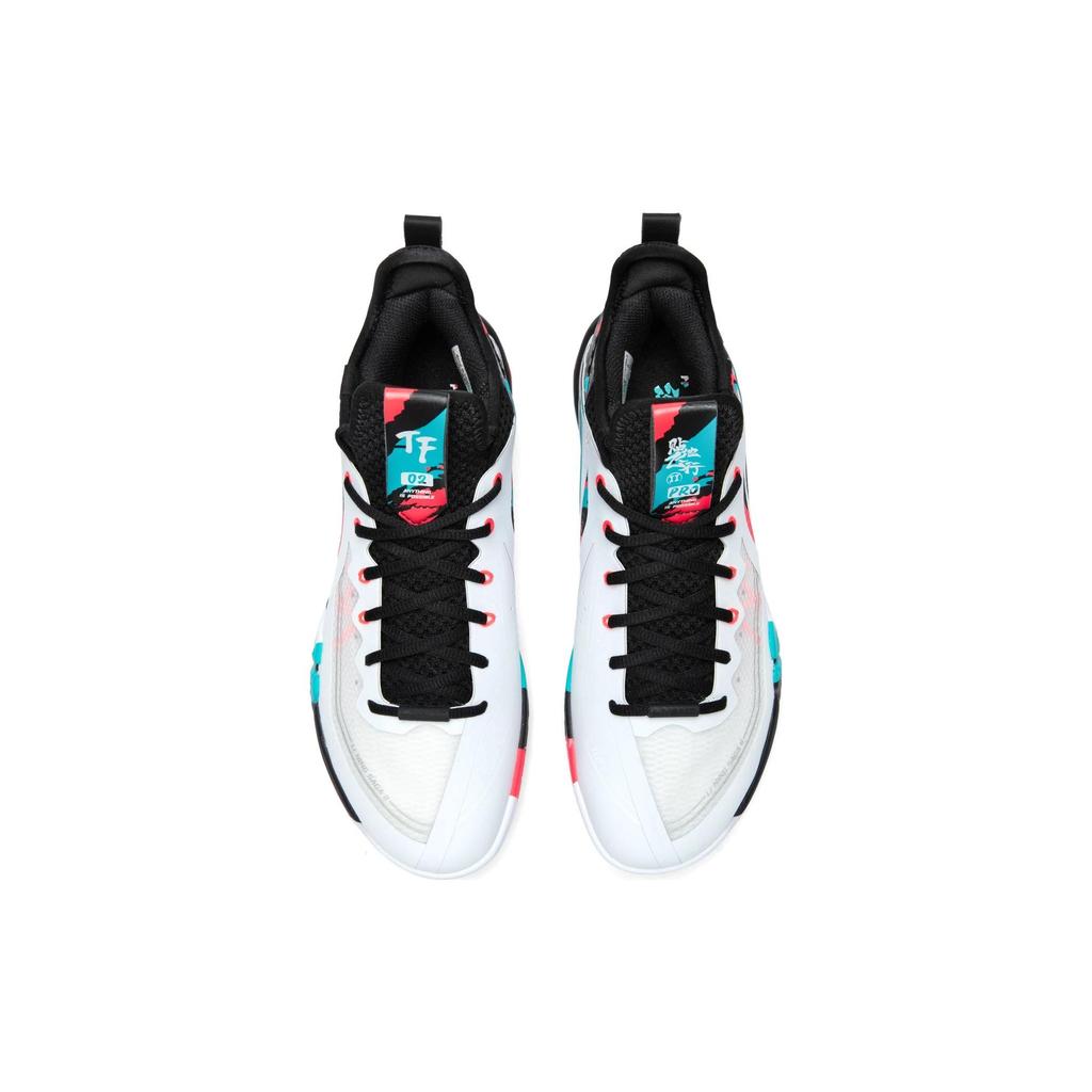 Li Ning Ground Flying 2 Pro Fabric Synthetic Leather Non-Slip Wear-Resistant Breathable Mid-Top Badminton Shoes Unisex Sneaker AYAT003-2