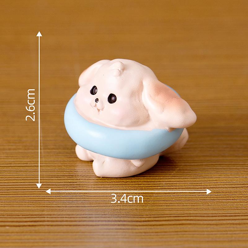Miniature Cartoon Dog Micro Landscape Resin Ornaments For Home Decoration Kawaii Animal Puppy Figurine Desk Room Decor Gift