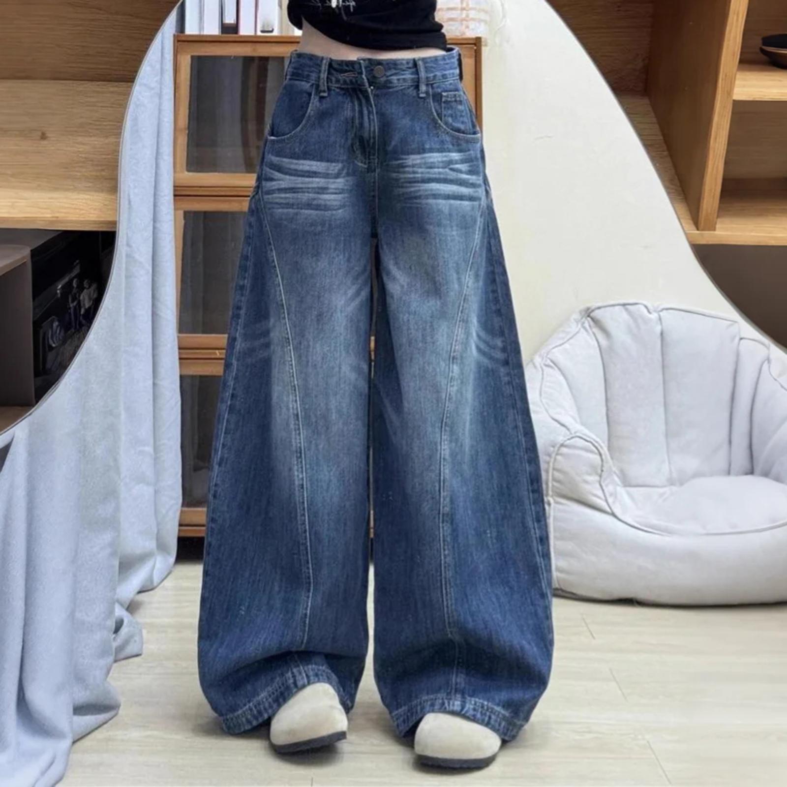 

Женские брюки большого размера, эластичные джинсы, свободные полуэластичные брюки L