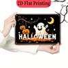 1pc 8x12 Inch Halloween Iron Wall Sign - Cute & Pumpkin 2D Flat Metal Decor with Retro Vintage Design, Durable Hanging Plaque