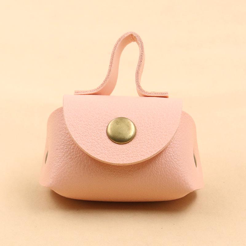 Retro Style PU Leather Necklace Coin Purse - 16 Color Choices, Trendy Accessory