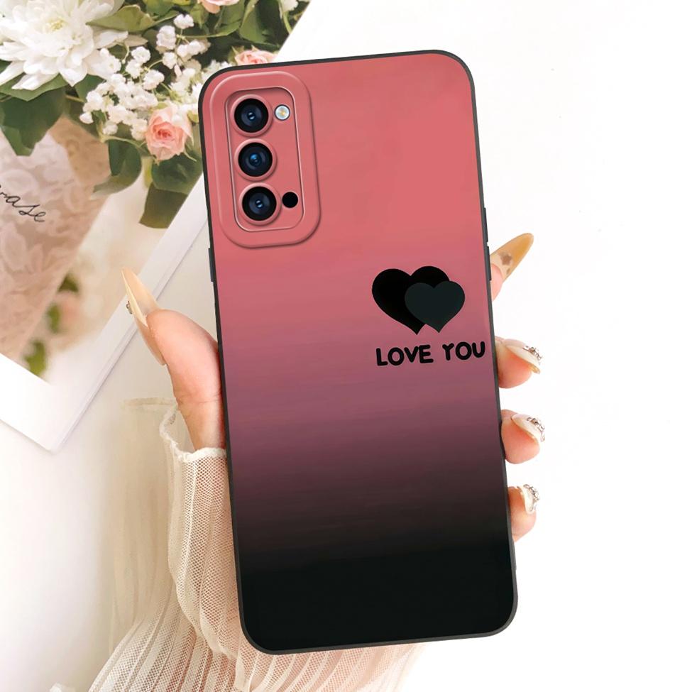 Pouzdro Pro Oppo Reno4 5G Kryt Módní Kreslené Roztomilé Vtipné Malované Silikonové Pouzdro Na Telefon Pro Oppo CPH2091 PDPM00 PDPT00