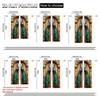 2Pcs Peacock Gothic Art Digital Printed Window Curtain With Rod Pocket Suitable For Living Room Kitchen Bedroom Study Dining