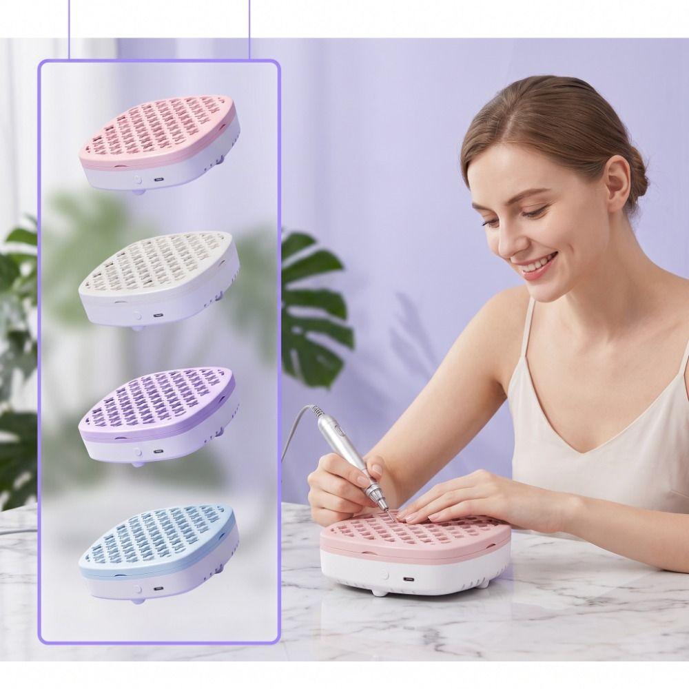 Silent Nail Art Dust Collection Machine Portable USB Nail Dust Remover Nail Suction