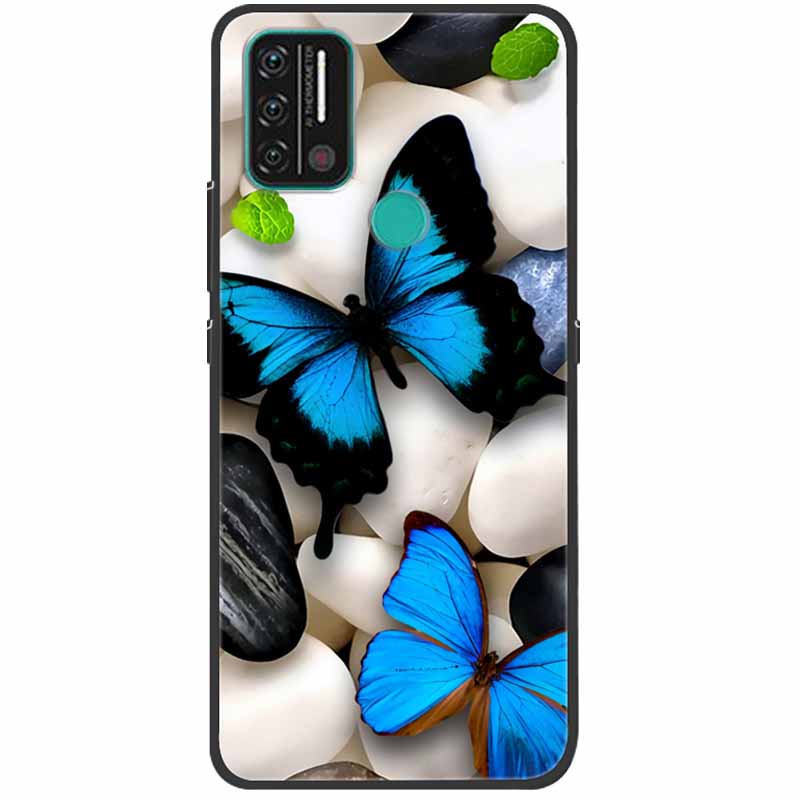 Weiche bedruckte Hülle für Umidigi A9 Pro Hülle Silikon Schutzhülle Schwarze Hüllen für Umidigi A7 Pro Niedliche Katze A9Pro A 9 A7Pro