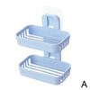 Scatola per Sapone da Appendere alla Parete Portasapone Drenante Accessori da Bagno Contenitore Senza Foratura Vassoio per Sapone a Ventosa Tazza Piatto Sapone per Piatti X6C2