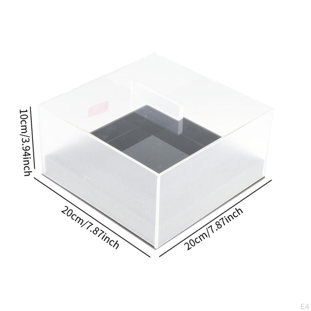 Recipient Acrilic pentru Patiserie Rectangular Portabil Organizator Prăjituri Pâine Consumabile pentru Copt