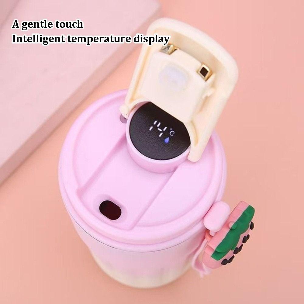 Intelligent Thermal Cup Temperature Display 316 Stainless Steel Water Bottles Leakproof Portable Coffee Cup for Lady Girls