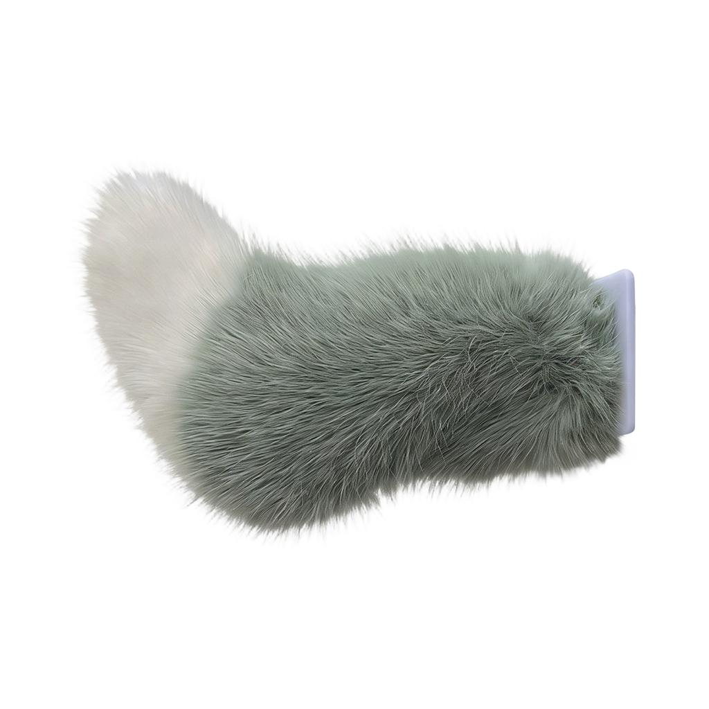 Plush Faux Fur Animal Tail Clip On Costume Accessory Soft Fluffy Tail for Cosplay Party Events Dress Up