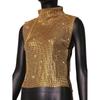 Amazon Cross-Border New Product Metal Vest Full of Rhinestones High-Neck Top Christmas Hot Girl Party Rhinestone Vest Top