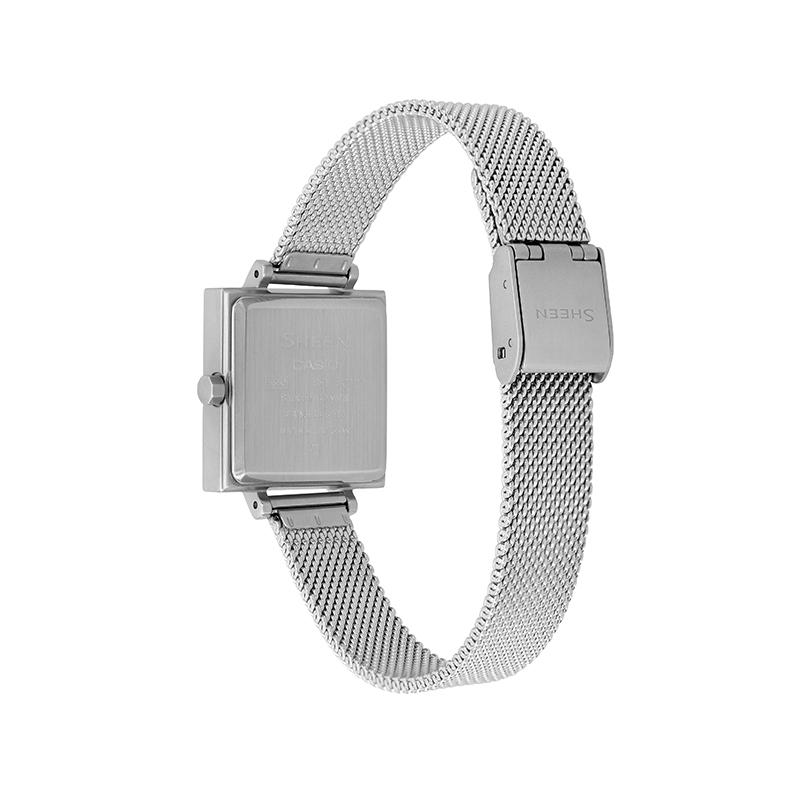 Casio SHEEN Japanese cultural gift box dry landscape series 3D relief dial simple waterproof quartz movement Japanese and Korean SHE-C121M-7AUPFKD