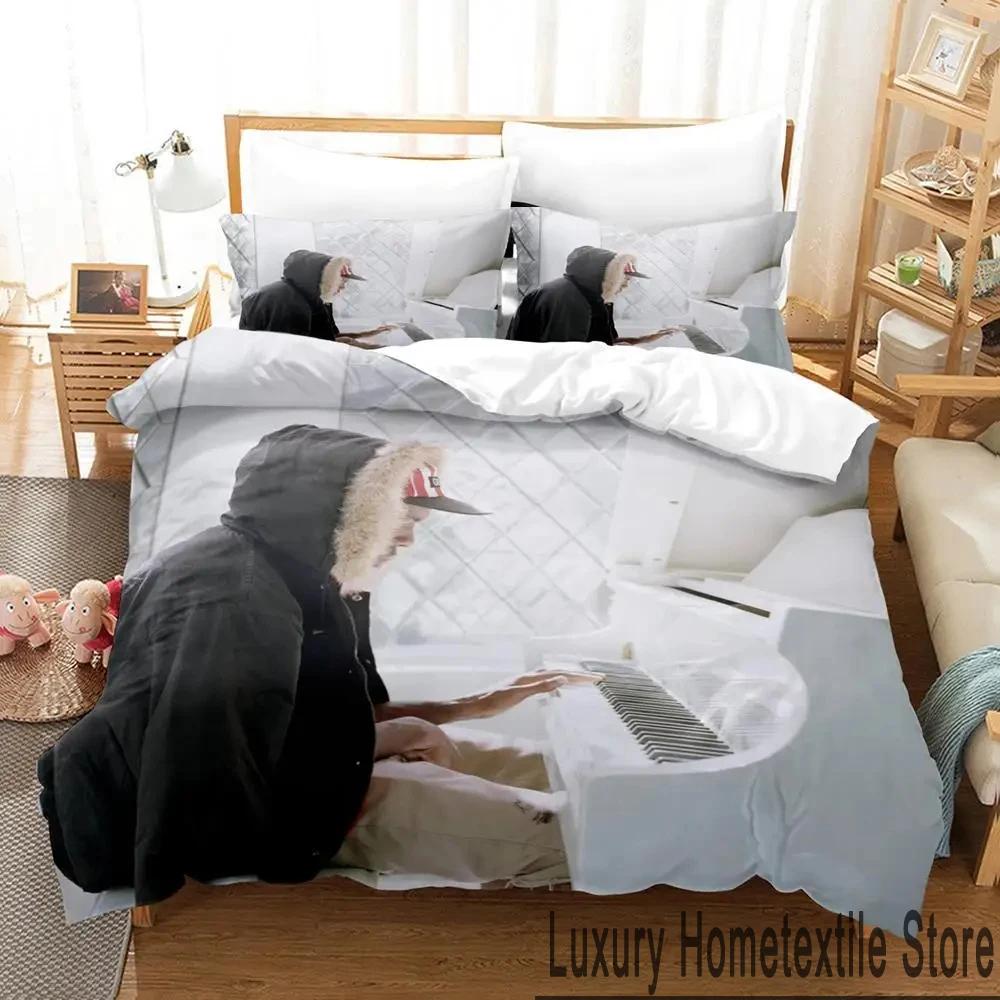 

3D Print Tyler The Creator Rapper Bedding Set Boys Girls Twin Queen King Size Duvet Cover Pillowcase Bed boys Adult 70x133cm 2pcs