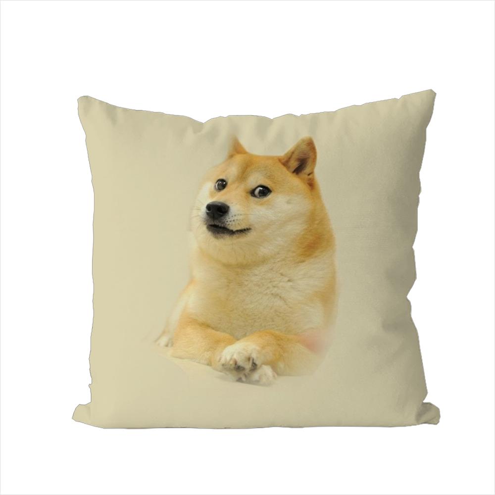 Shiba Inu Pillow Case For Car Sofa Decorative Home Doublesided Print Plush Square Throw Pillow Cushion Cover