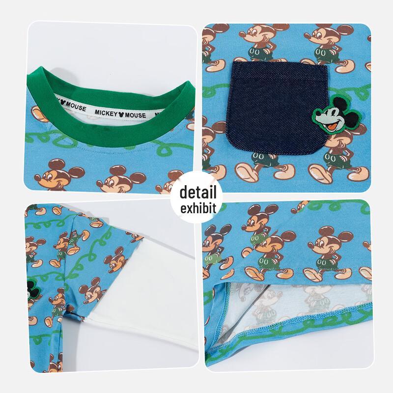 Disney Boys' Mickey Mouse Faux Layer Long Sleeve T-Shirt