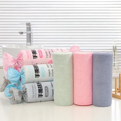 Candy Pack Lazy Person's Dishcloth Microfiber Dry and Wet Dual-purpose Dishcloth Kitchen Hand-tear Dishcloth